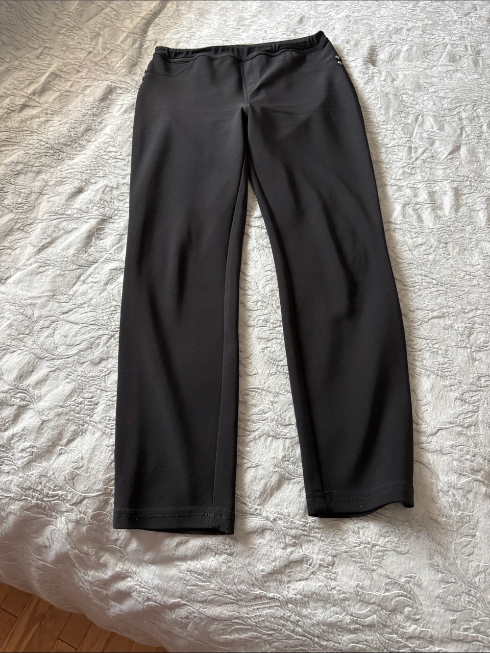 Joseph Ribkoff Black Straight-Leg Pants